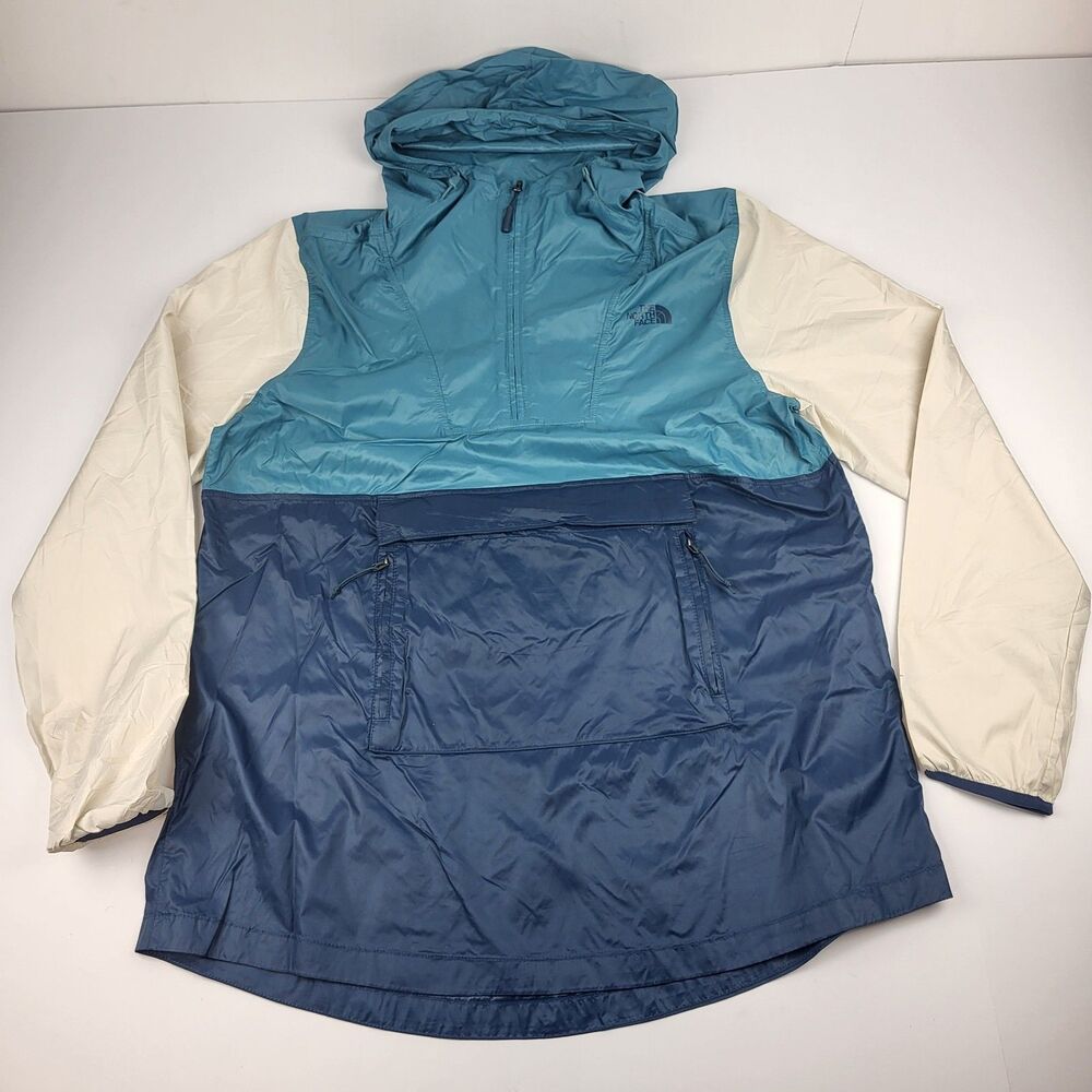 The North Face Blue FANORAK 2.0 anorak Windbreaker Jacket Women Size M
